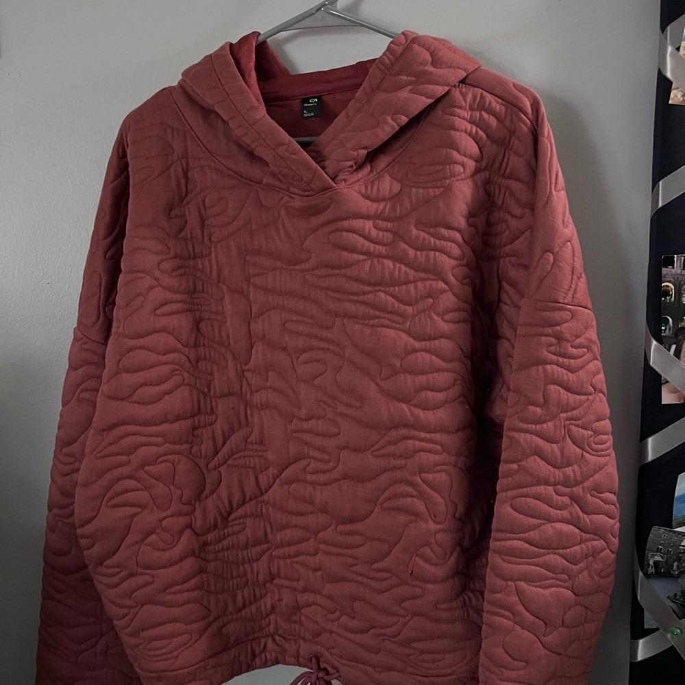 Quilted Muted Rose Pink Hoodie